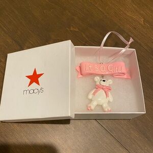 It’s a girl Christmas ornament.